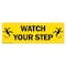 Signmission Watch Your Step 16in Non-Slip Floor Marker, 16" x 16", FD-2-C-16-99876 FD-2-C-16-99876 - alternate 1